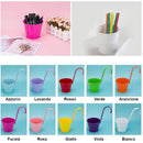 Set 10 Vasi Portafiori 27x14x12 cm in Ferro