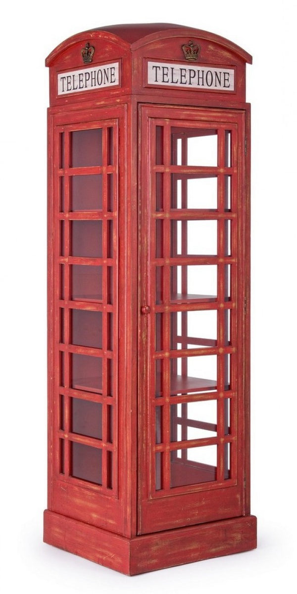 Bibliothèque Cabine Rouge en Bois sconto