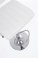 Set 2 Sgabelli Bar 46x51,5x88,5/109,5h cm Barclay Bianco