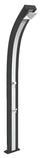 Doccia da Esterno Giardino Miscelatore e Lavapiedi Arkema Spring Fascia Inox Grigio Antracite