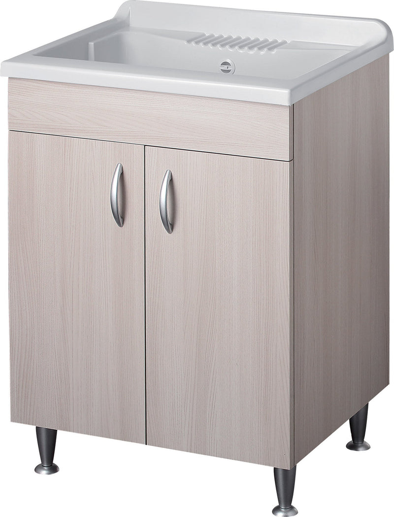 Mobile Lavatoio in Nobilato 60x50x85 cm 2 Ante Forlani Eco Olmo