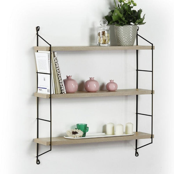 acquista Etagère Neelix avec 3 étagères en chêne 60x15x68 cm chêne