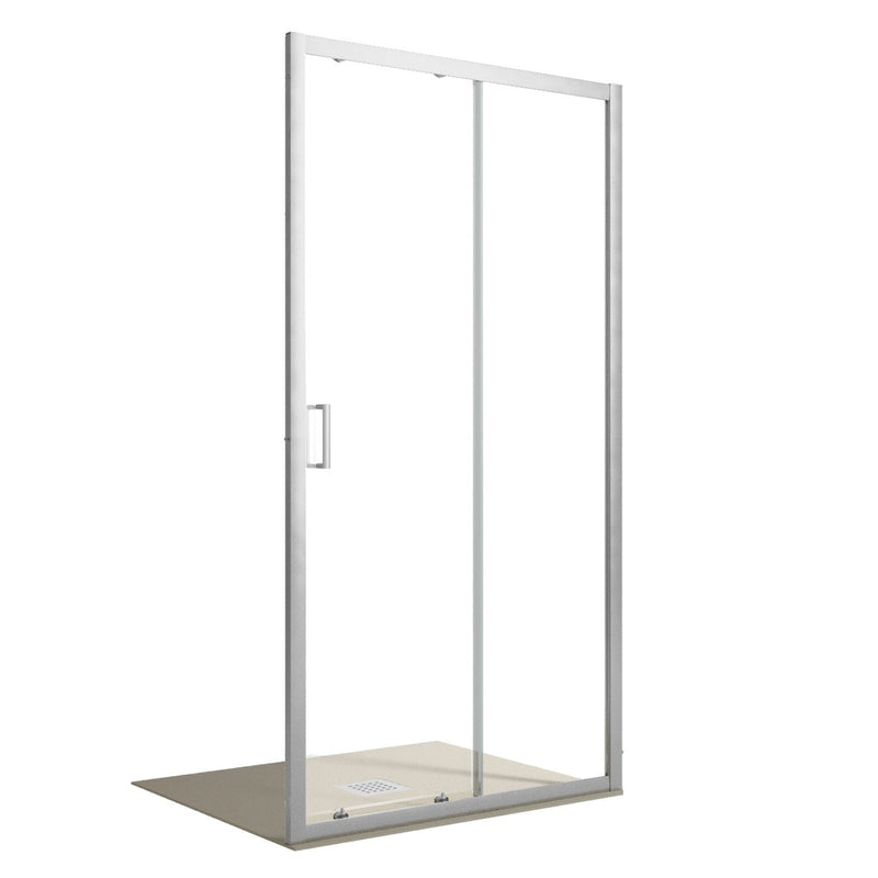 Porta Parete Doccia 1 anta Scorrevole in Cristallo Trasparente 6mm H195 Bonussi Mattia Varie Misure