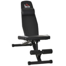 Panca Pesi Pieghevole 88x55x28 cm con Seduta Reclinabile  Nera