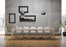 Consolle Allungabile 90-302x42x77 cm in Nobilitato Bianco