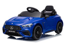 Macchina Elettrica per Bambini 12V Licenza Ufficiale Mercedes CLE53 Sedile in Pelle Blu
