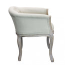 Poltrona Coreen in Tessuto 61x61x71 h cm in Legno Beige