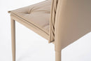Set 4 Sedie 44x56x91 cm in Similpelle Tortora