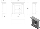 Camino a Bioetanolo da Pavimento 110,9x31,1 cm Flig Odessa Bianco