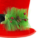 Puntale Cappello a Cilindro per Albero di Natale Decorazione Natalizia