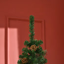 Albero di Natale H195 cm 556 Rami con Pigne Decorative Verde