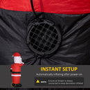 Babbo Natale Gonfiabile 89x44x178 cm con Occhiali da Sole e Luci LED