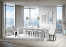 Tavolo Allungabile 140/400x90x77 cm Roxell Premium Bianco Frassino  