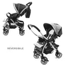 Passeggino Tradizionale per Bambini Reversibile Trupia Z8 Rosa