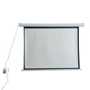 Schermo di Proiezione 84 Pollici Motorizzato Home Cinema Bianco 