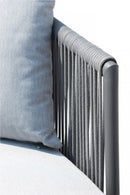 Divano Letto Cancun 139x160x70 h cm in Alluminio Antracite