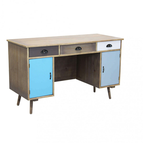 online Bureau Brema 121x50,5x75 h cm en bois multicolore