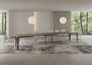 Tavolo Allungabile 200-460x90x77 cm Karamay Tortora Telaio Antracite 