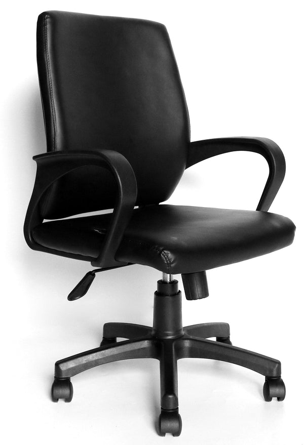 Fauteuil de bureau en similicuir noir Vandi online
