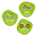 Bicicletta Senza Pedali Balance Bike per Bambini 10 Pollici 80x40x60 cm Sellino e Manubrio Regolabili Rocket Azzuro  