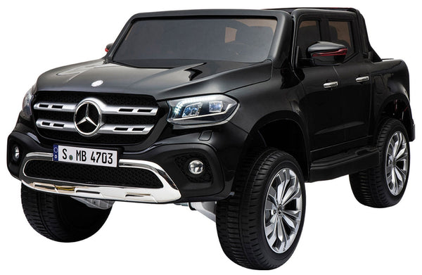 Voiture Électrique pour Enfants 2 Places 12V Mercedes Classe X Pick-up Noir sconto