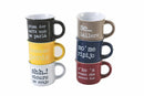 Set 6 Tazzine Caffè in Porcellana 90 ml Villa d'Este Home Tivoli Spqr