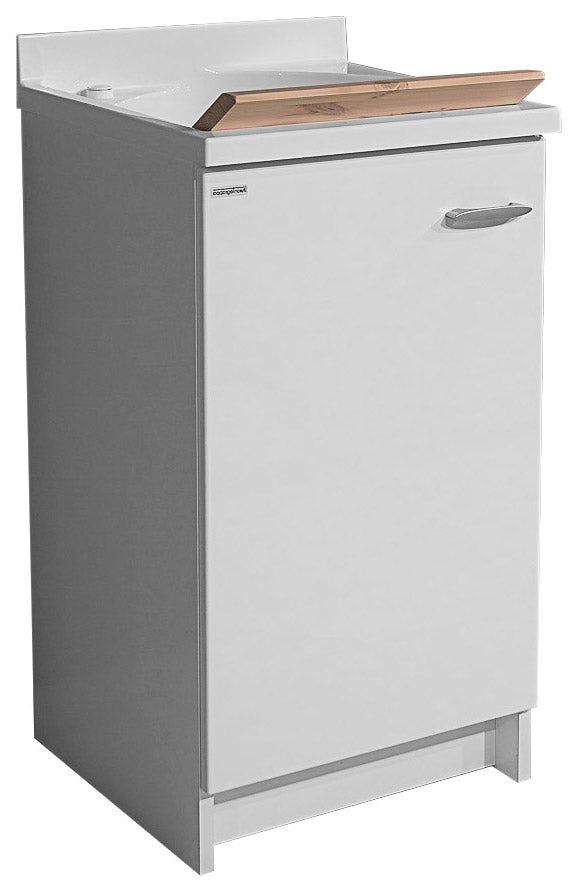 acquista Armoire Sinister 45x50x85cm Porte en planches de bois Montegrappa Marella Blanc Gauche
