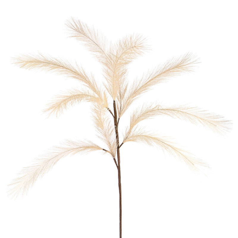 Set 6 Pampas Artificiale con Diramazioni Altezza 65 cm Marrone