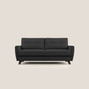 Divano Letto 3 Posti 188x97x96 cm in Tessuto Nero