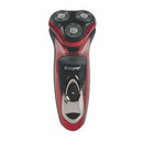 Rasoio Elettrico Ricaricabile 3 Testine Oscillanti Kooper Figaro Rosso