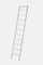 Échelle d'appui en bois 10 marches H250 cm laquée blanc