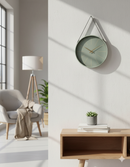 Orologio da Muro 40x6x66 cm Timeline in Legno Salvia