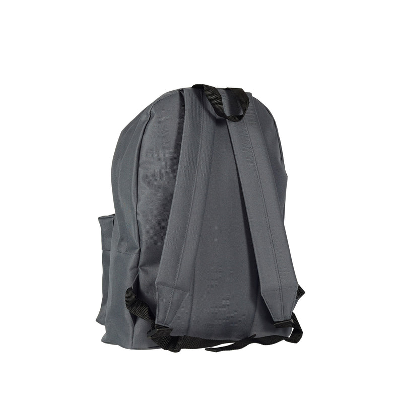 Zaino in Poliestere con Tasca Frontale e Spallacci Imbottiti Ravizzoni Madrid Grigio 