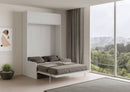 Letto Matrimoniale a Scomparsa Salvaspazio con Sofà Kentaro H250 cm Bianco