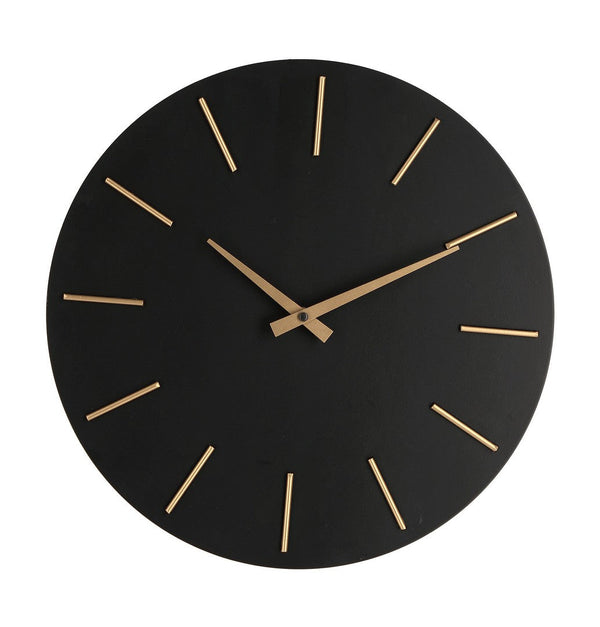 Orologio da Parete  Ø40x5 cm in Legno TimeLine Nero prezzo