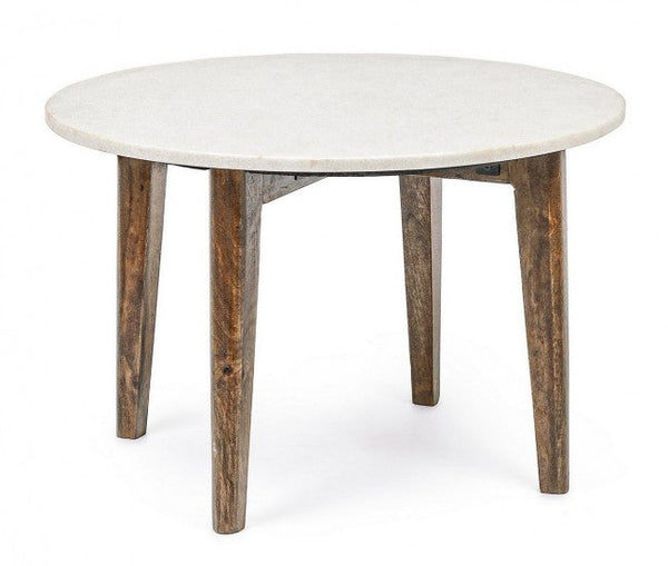 sconto Table basse ronde en marbre Sylvester D60