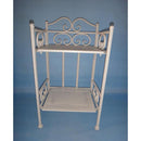 Portapiante 2 ripiani 25x23xh48 cm in Metallo New Jessica Bianco