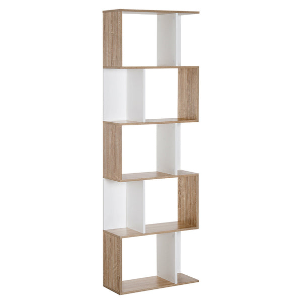 Bibliothèque murale moderne 5 étagères en bois blanc 60x24x1184,5 cm prezzo