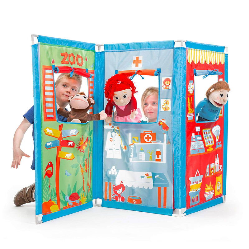 Teatrino per Bambini con 4 Personaggi Fun 2 Give Zig Zag Theatre Set