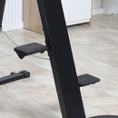 Vertical Climber Altezza Regolabile 100x60x175-195 cm con Monitor LCD in Acciaio e ABS Nero