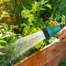 Avvolgitubo Automatico a Parete e Portatile Lunghezza 30+2 m con Sistema di Blocco e 7 Getti Verde e Grigio    