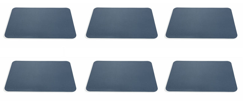 Set 6 Tovagliette 45x30x0,2 cm in Pvc Villa d'Este Home Tivoli Texas Blu