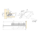 Guide a Scomparsa Slippe per Cassetti ad Estrazione Totale P290 Zincato Bianco Acciaio Emuca