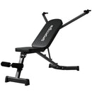 Panca Fitness Regolabile 135x130x107 cm con Bande di Resistenza Pieghevole Salvaspazio      