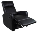 Poltrona Relax Manuale Reclinabile in Similpelle Vandi Nera