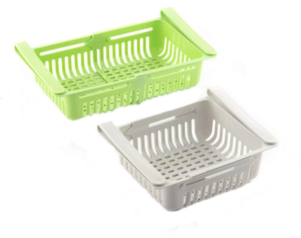 prezzo Tiroir organisateur de réfrigérateur multifonction extensible en plastique