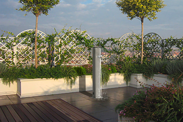 prezzo Fontana Lavapiedi da Giardino con Rubinetto Temporizzato Arkema Jolly Grigio Antracite