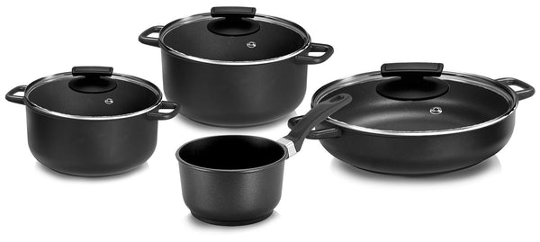 Batterie de cuisine 7 pièces en aluminium moulé antiadhésif Olympia Supreme prezzo