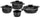 Batterie de cuisine 7 pièces en aluminium moulé antiadhésif Olympia Supreme