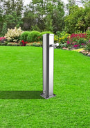 Fontana Lavapiedi da Giardino con Rubinetto Temporizzato Arkema Jolly Blu